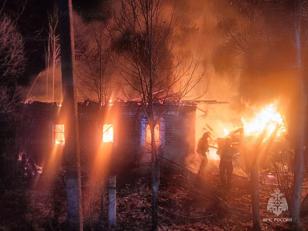 Пожар в Кировском районе, д. Дальнее Натарово